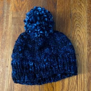 Kids hand knitted snow beanie!